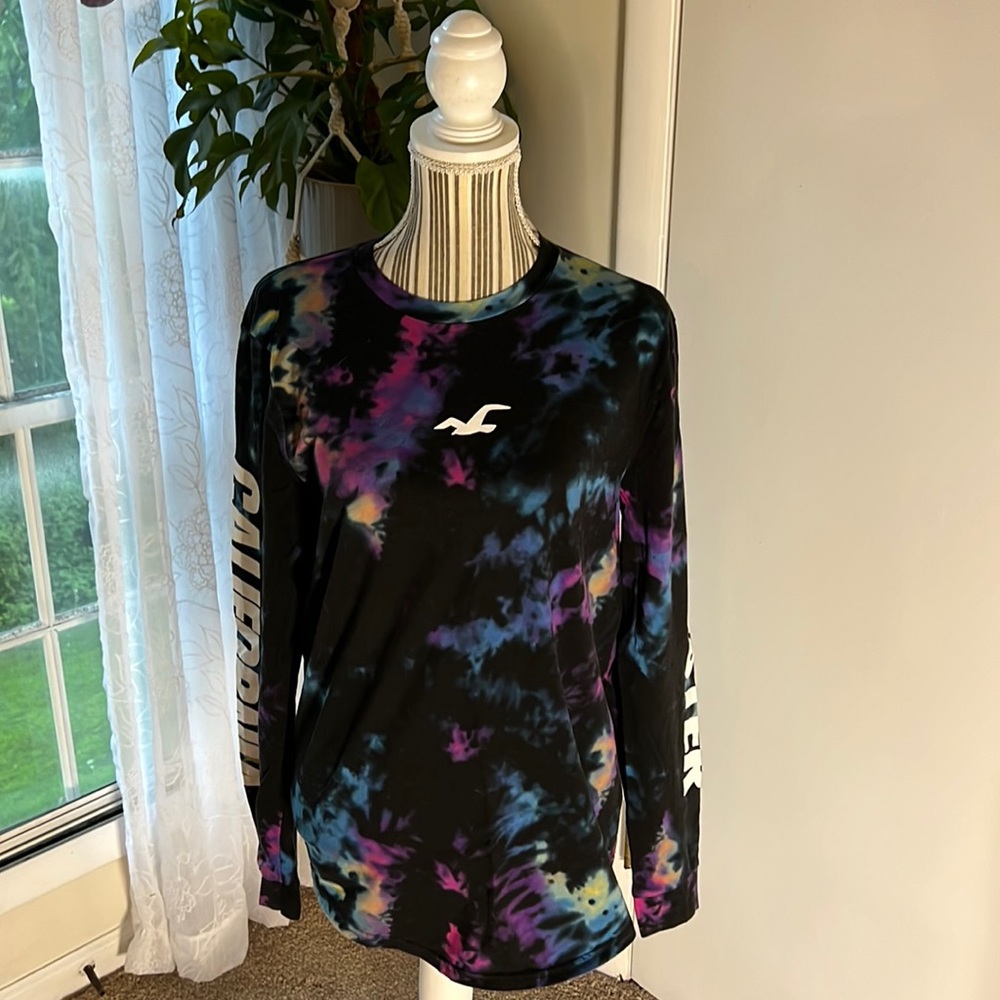 Men’s Hollister Long Sleeve Tie Dye Shirt Medium